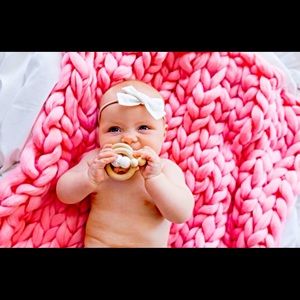 Pink Perfection Chunky Baby Blanket